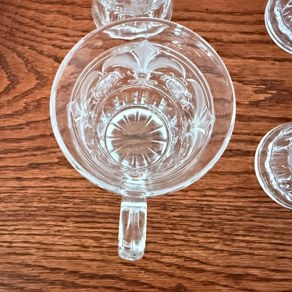 Fleur de Lis Mug by Crystal Clear Industries | Replacements  Fleur de Lis by Crystal Clear Industries Glass Mugs Set of 4